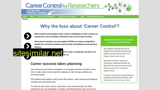 careercontrol4researchers.com alternative sites