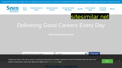 careers.sysco.com alternative sites