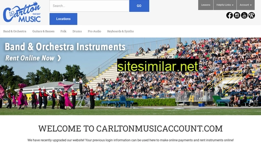 carltonmusicaccount.com alternative sites