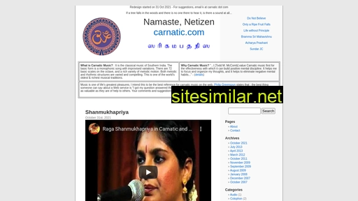 Carnatic similar sites
