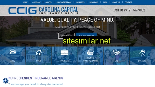 carolinacapitalinsurance.com alternative sites