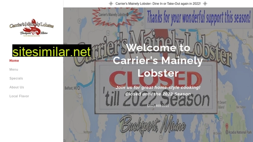 carriersmainelylobster.com alternative sites