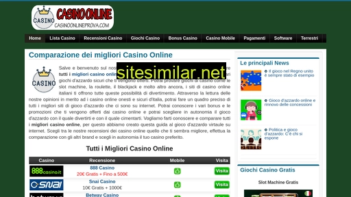 casinoonlineprova.com alternative sites