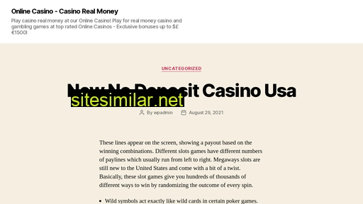 casinorealmoneybigbet.com alternative sites
