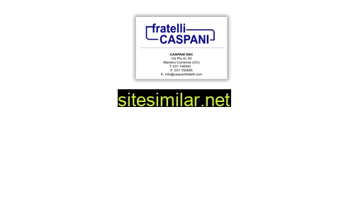 caspanifratelli.com alternative sites
