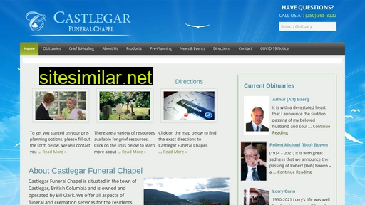 castlegarfuneral.com alternative sites