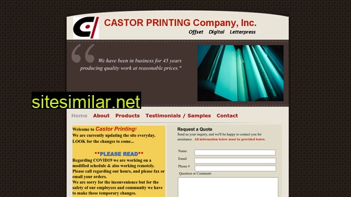 castorprinting.com alternative sites