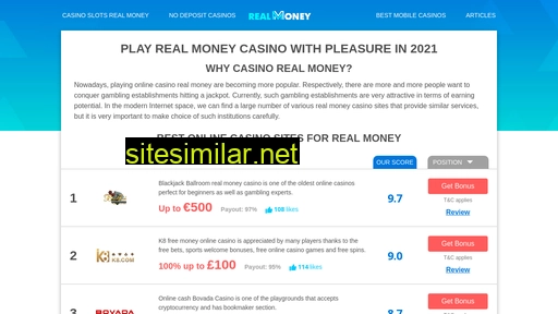 Casino-realmoney similar sites
