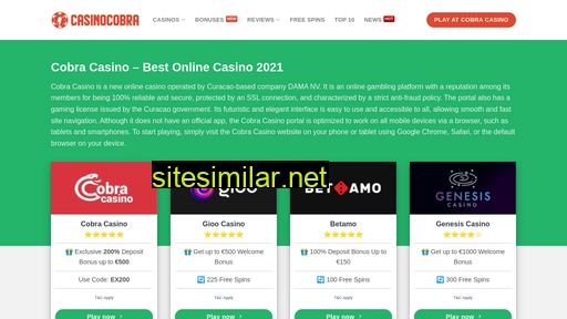 casinocobra.com alternative sites