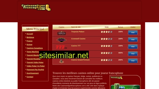 casinoenlignefrancophone.com alternative sites