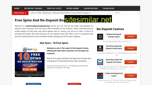 casinonodepositrequired.com alternative sites