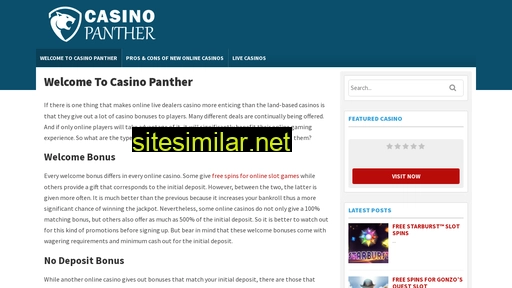 casinopanther.com alternative sites