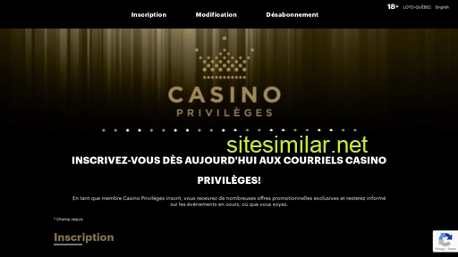 casinoprivileges.lotoquebec.com alternative sites