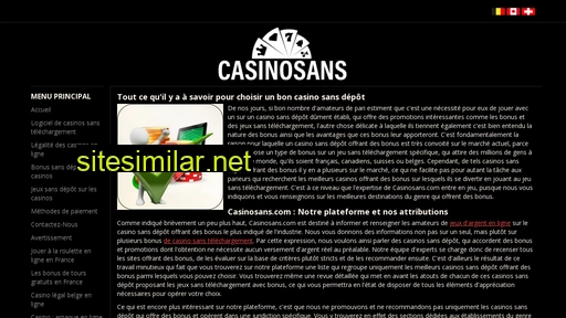 casinosans.com alternative sites