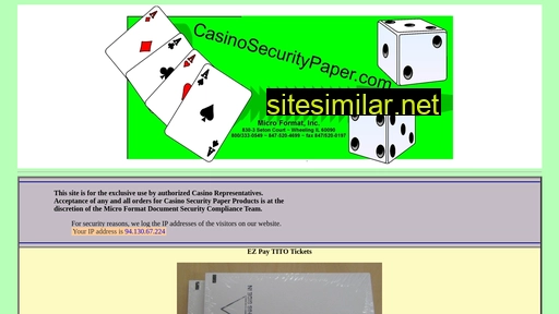 casinosecuritypaper.com alternative sites