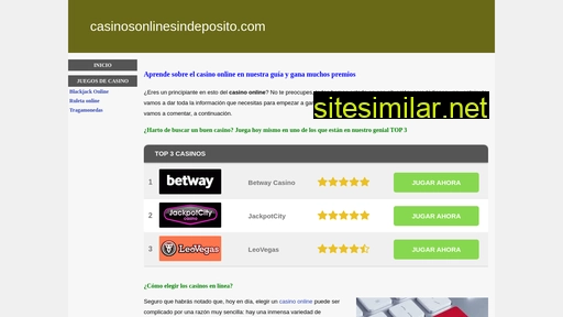 casinosonlinesindeposito.com alternative sites