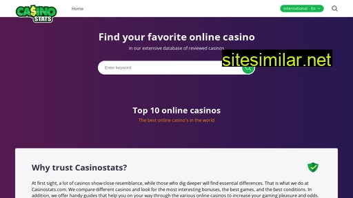 casinostats.com alternative sites