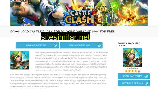 castleclashpc.com alternative sites