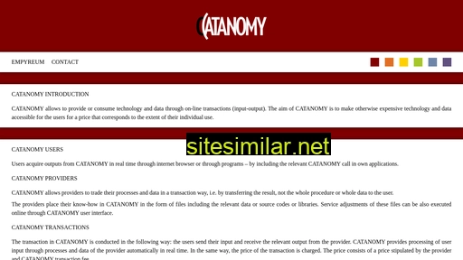 catanomy.com alternative sites