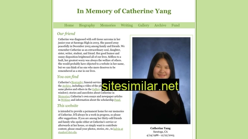 catherineyang.com alternative sites