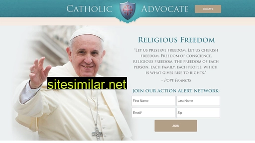 Catholicadvocate similar sites