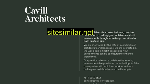 Cavillarchitects similar sites