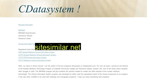 Cdatasystem similar sites