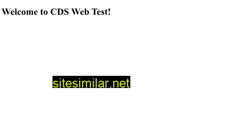 cdswebtest.com alternative sites