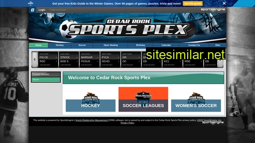 cedarrocksportsplex.com alternative sites