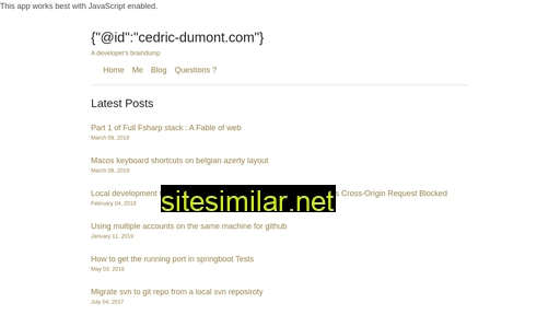 cedric-dumont.com alternative sites
