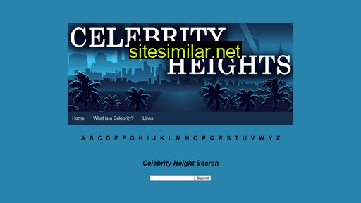 celebrityheights.com alternative sites