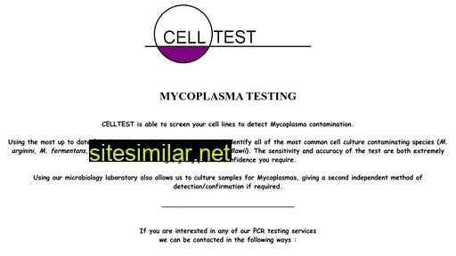 Cell-test similar sites
