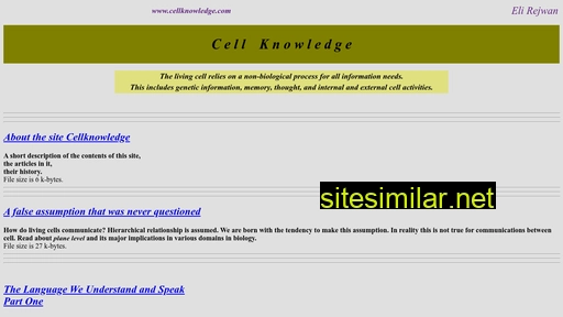 cellknowledge.com alternative sites