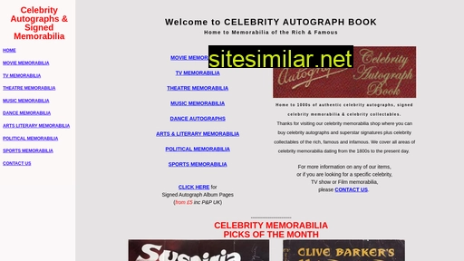 celebrityautographbook.com alternative sites