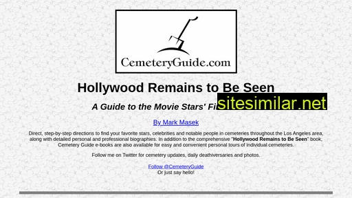 cemeteryguide.com alternative sites