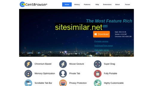 centbrowser.com alternative sites