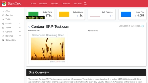 centaur-erp-test.com.statscrop.com alternative sites
