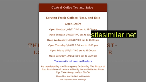 centralcoffeesf.com alternative sites