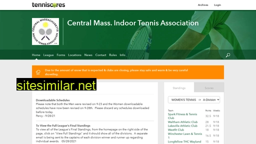 centralmass.tenniscores.com alternative sites