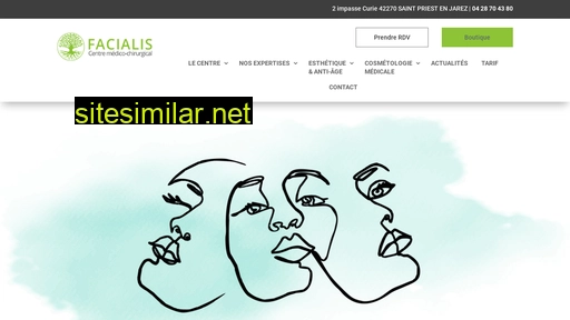 Centre-facialis similar sites