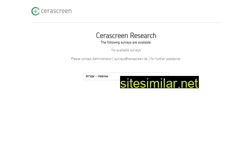 cerascreen-research.com alternative sites