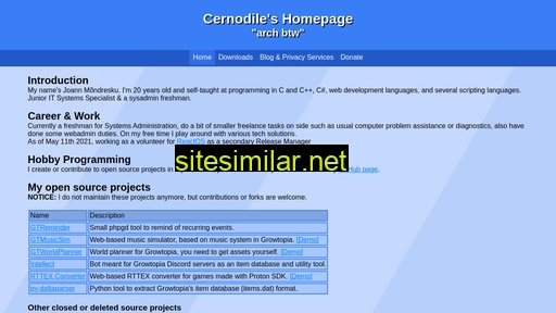 cernodile.com alternative sites