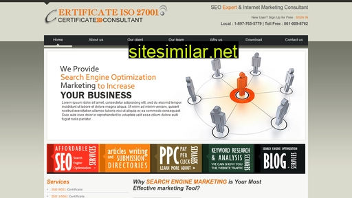 certificateiso27001.com alternative sites