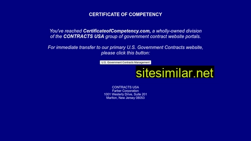 Certificateofcompetency similar sites