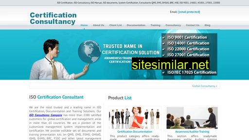 Certificationconsultancy similar sites