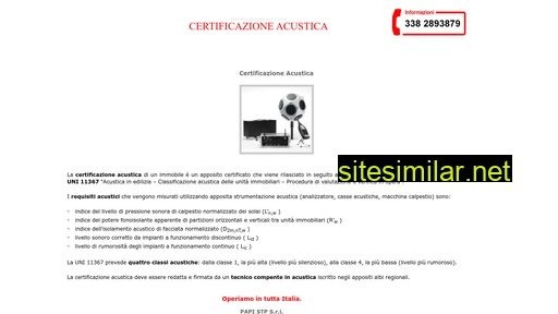Certificazione-acustica similar sites