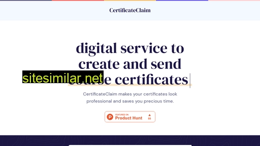 certificateclaim.com alternative sites