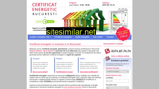 Certificatenergeticbucuresti similar sites