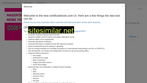 certificatetools.com alternative sites