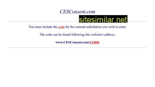 cesconsent.com alternative sites